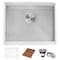 Ruvati 23"x19"x13" Deep Laundry Utility Workstation Sink Undermount 16 Gauge RVU6320 - alternate 3